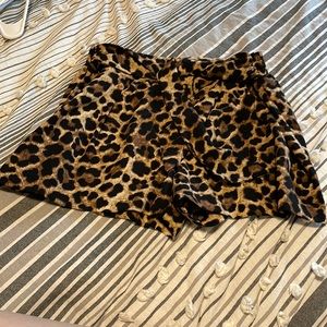 Cheetah print shorts